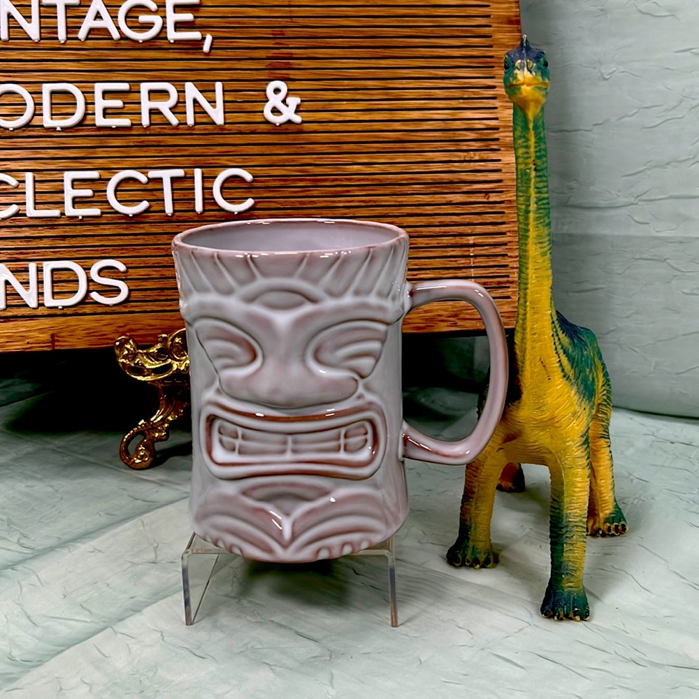 Tiki Mug Large Grey Paper Destiny Ceramic from Hallmark